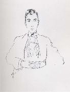 Egon Schiele Portrait of erich lederer painting